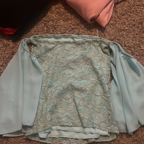 Freesia blouse size= small color= teal - Picture 2 of 3